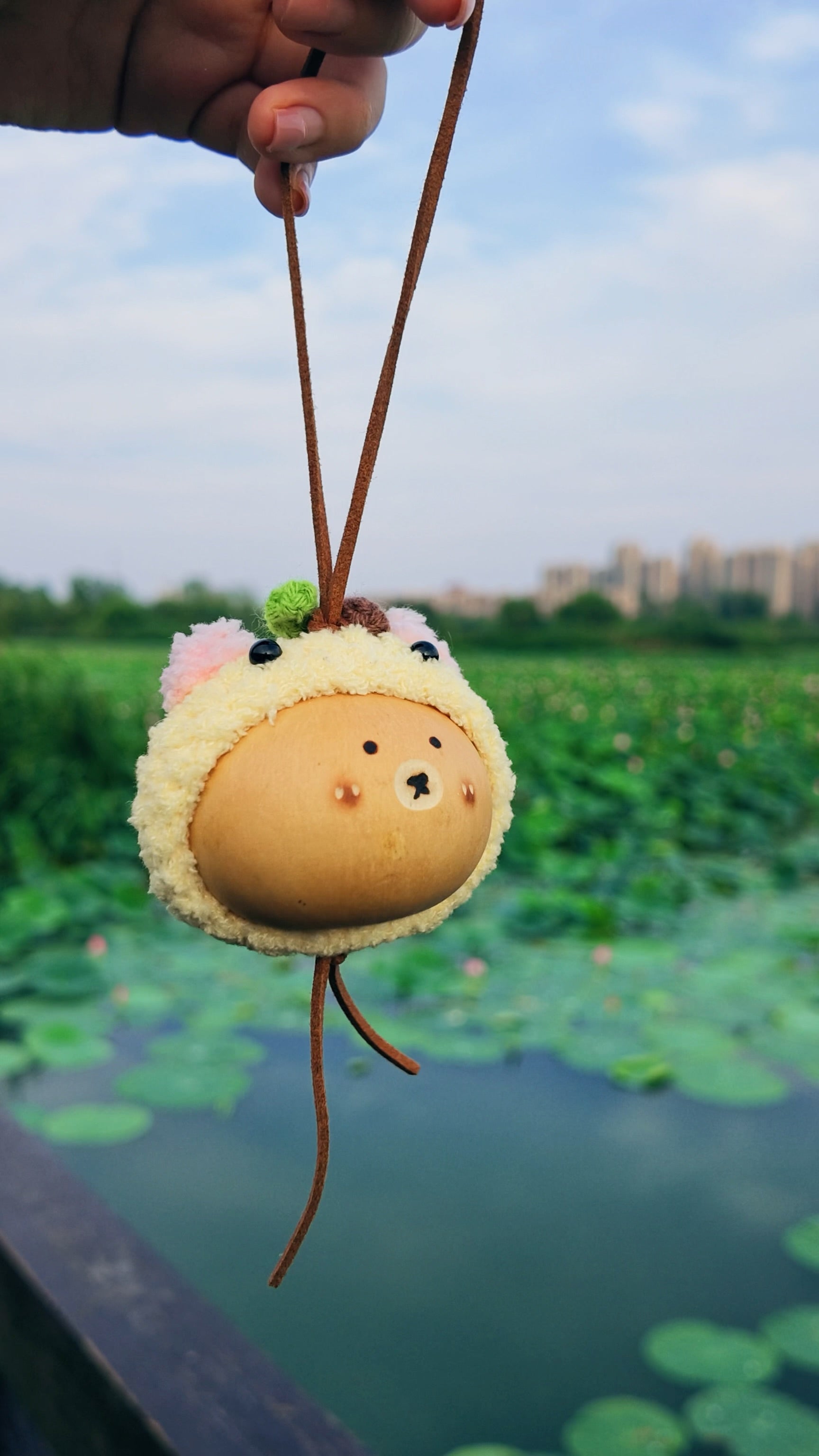 Handmade Teddy Bear Gourd
