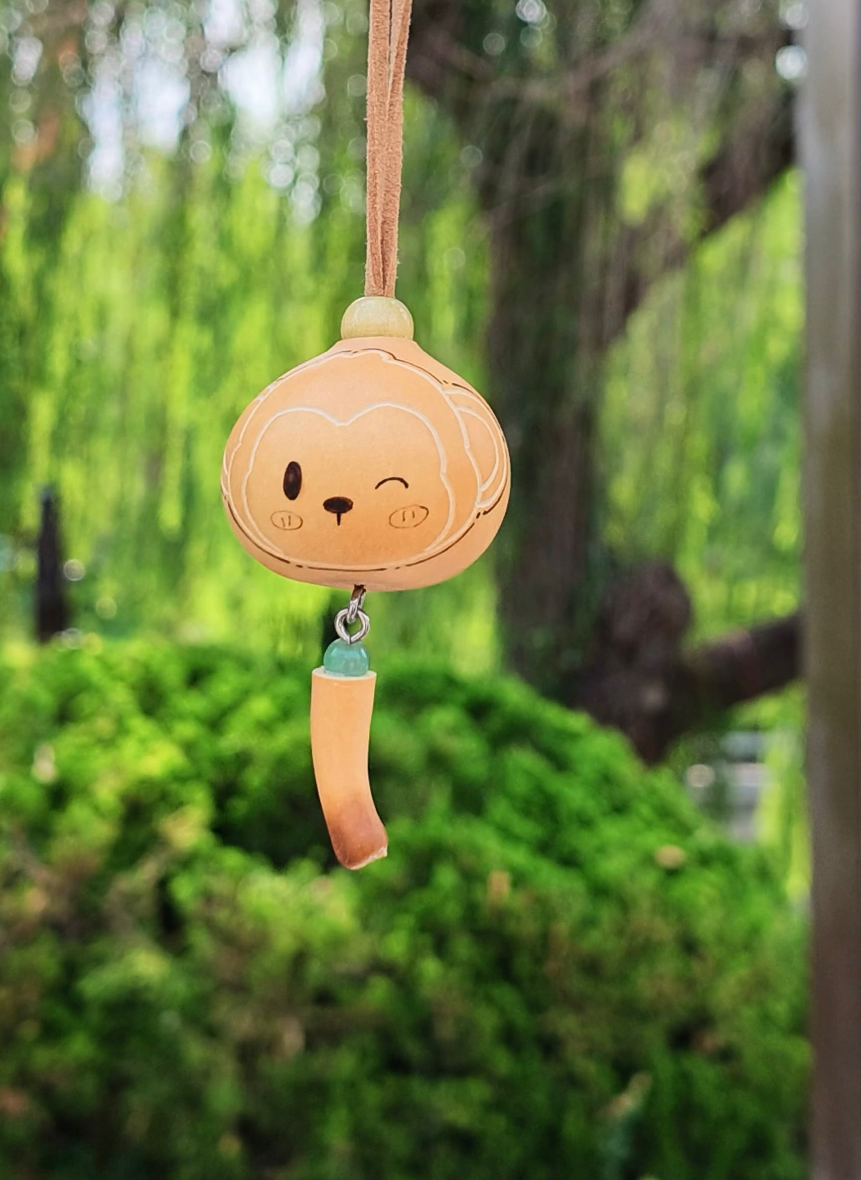 Handmade Cute Monkey Gourd Ornament